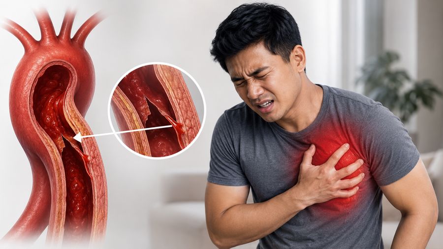 Awas, Nyeri Dada Sampai Punggung Bisa Jadi Tanda Aorta Jantung Robek